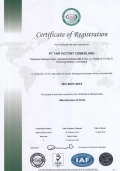 Certificate ISO 9001  sertifikat iso 9001 tam